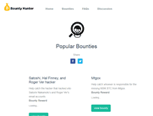 Tablet Screenshot of bitcoinbountyhunter.com
